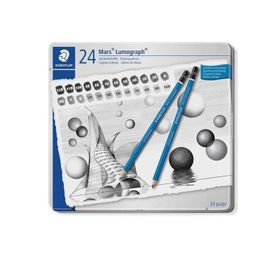 Staedtler 24'lü Mars Lumograph Dereceli Kalem Seti