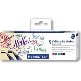 Staedtler 3002 C5 5'li 2-3.5 mm Çift Taraflı Kaligrafi Kalemi