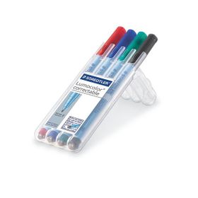 Staedtler 305F Wp41 Lumocolor Silinebilir Nonpermanent 4'lü Set Markör