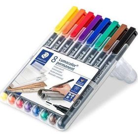 Staedtler 317 WP8 Lumocolor Permanent 8'li Set Markör