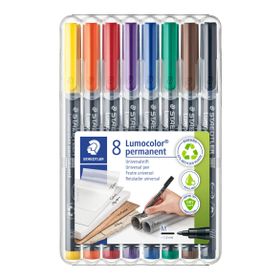 Staedtler 317 WP8 Lumocolor Permanent 8'li Set Markör