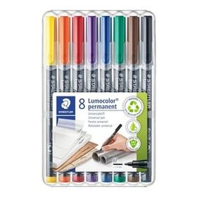 Staedtler 317 WP8 Lumocolor Permanent 8'li Set Markör