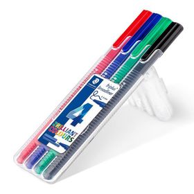 Staedtler 338 0.8 mm 4’lü Set Triplus Broadliner Keçeli Kalem