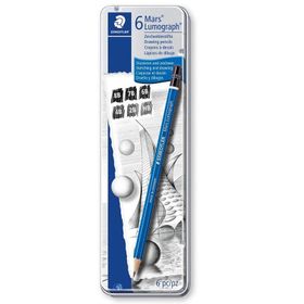 Staedtler 6'lı Mars Lumograph Dereceli Kalem Seti