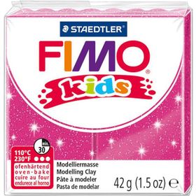 Staedtler Fimo Kids 262 Yaldızlı Fuşya 42 gr Yumuşak Polimer Kil
