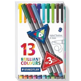 Staedtler Fineliner 10+3 334 Tb13 Triplus Kalem