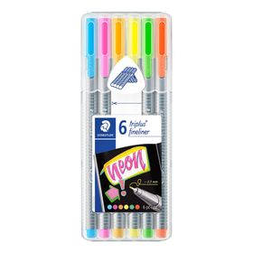 Staedtler Fineliner Neon Renk 6'lı Kalem Seti