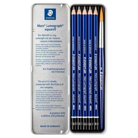 Staedtler Fırça 5'li Set 100A G6 Mars Lumograph Aquarell Kurşun Kalem