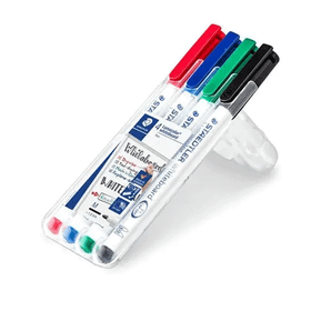 Staedtler Lumocolor Whiteboard 1.0 mm 4'lü Markör Kalem Seti
