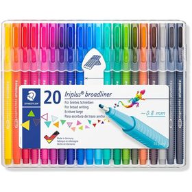 Staedtler Triplus 0.8 mm 20 Renk Set Broadliner Kalem