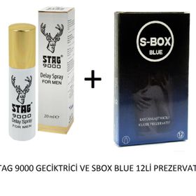 Stag 9000 Delay Sprey +12'li Prezervatif