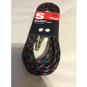 Stagg SGC6VTBK 6 m Vintage Gitar Kablosu