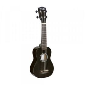 Stagg US Soprano Siyah Ukulele + Bagg