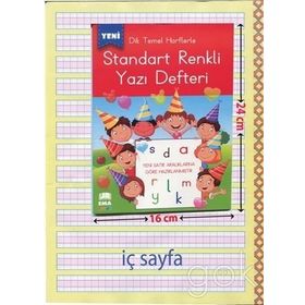 Standart Renkli Yazı Defteri - kollektif