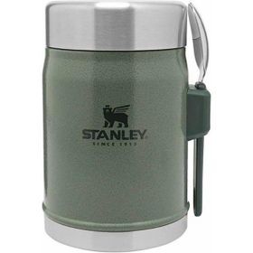 Stanley 0.40 lt Hammertone Green Yeşil Klasik Kaşıklı Paslanmaz Çelik Yemek Termosu