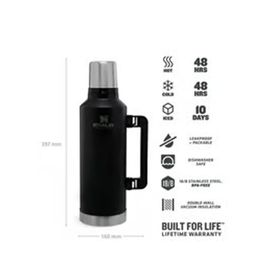 Stanley 10-07935-045 Klasik Vakumlu 2.3 lt Siyah Çelik Termos