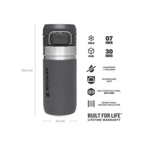 Stanley 10-09148 Charcoal Quick Flip Serisi 0.47L Kilit Mekanizmalı Su Termosu