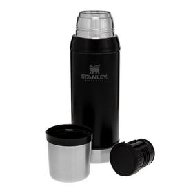 Stanley 750 ml Siyah Klasik Vakumlu Paslanmaz Çelik Termos