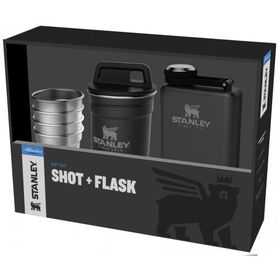 Stanley Adventure Çelik Siyah Shot Bardak ve Matara Seti