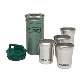 Stanley Adventure Çelik Yeşil Shot Bardak ve Matara Seti