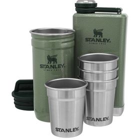 Stanley Adventure Çelik Yeşil Shot Bardak ve Matara Seti