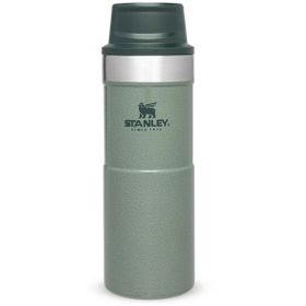 Stanley Classic Trigger-Action Travel Mug 0,35 ml Hammertone Yeşili Tek El Termos