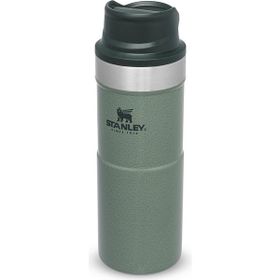 Stanley Classic Trigger-Action Travel Mug 0,35 ml Hammertone Yeşili Tek El Termos