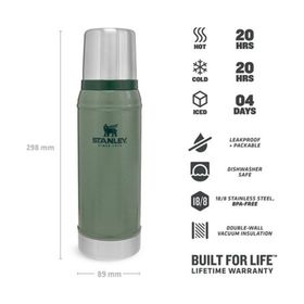 Stanley Classic Vac 0.75 lt Yeşil Termos