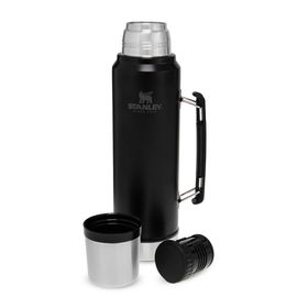 Stanley Legendary Classic 1 lt Hammertone Clay Matte Black Termos