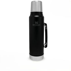 Stanley Legendary Klasik 1 lt Matte Black Pebble Vakumlu Çelik Termos