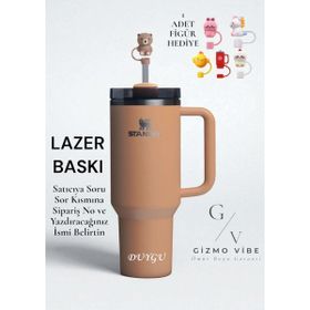 Stanley Quencher H2.O FlowState Tumbler Kahverengi 1.18 lt Pipetli Termos