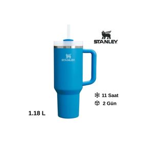 Stanley Quencher H2.O Flowstate Tumbler Pipetli Mavi 1.18 L Pipetli Termos
