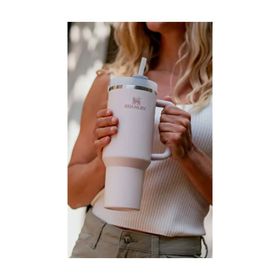 Stanley Quencher H2.O FlowState Tumbler Pudra/Açık Pembe 1.18 lt Pipetli Termos