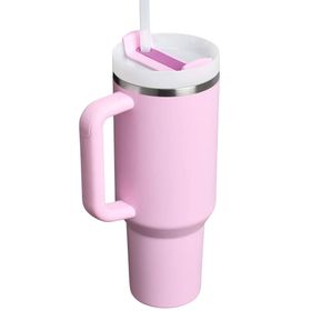 Stanley Quencher Pipetli 1,18 lt Pembe Şakayık Termos