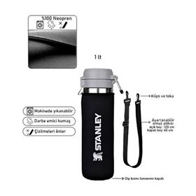 Stanley Quick Flip Neopren 1 lt Termos Kılıfı ve Omuz Askısı
