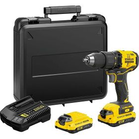 Stanley SBD710C2K 18V 1.5 AH V20 Lityum Çift Akülü Kömürsüz Darbesiz Matkap