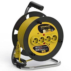 Stanley St-E Serisi Termikli IP20 4 Soketli 50 Metre 3x1.5 mm Sarı Siyah Kablo