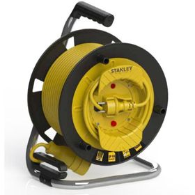 Stanley ST-G-5015+2 Tek Prizli 50 Metre Makaralı Seyyar Uzatma Kablosu