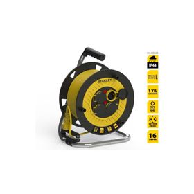 Stanley ST-P-2515 Dört Prizli 3x1.5 mm 25 Metre Makaralı Seyyar Uzatma Kablosu