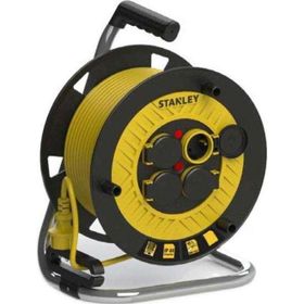 Stanley ST-P-2525 Dört Prizli 3x2.5 mm 25 Metre Makaralı Seyyar Uzatma Kablosu