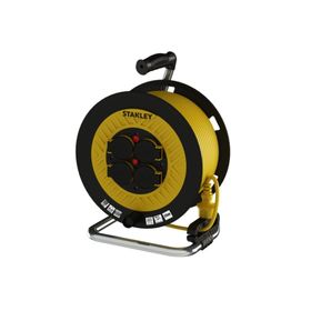 Stanley ST-P-4025 Dört Prizli 3x2.5 mm 40 Metre Makaralı Seyyar Uzatma Kablosu