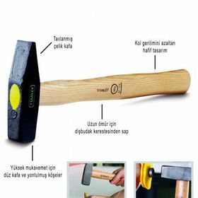 Stanley ST151173 Ahşap Saplı Çekiç