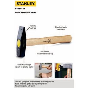 Stanley ST151173 Ahşap Saplı Çekiç
