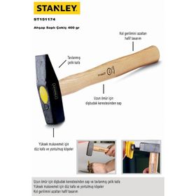 Stanley ST151174 Ahşap Saplı Çekiç