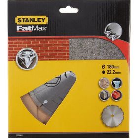 Stanley STA38112 180x22.2 mm Beton-Tuğla Kesme Elmas Bıçağı