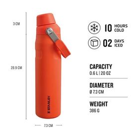 Stanley The Aerolight Iceflow Turuncu 600 ml Paslanmaz Çelik Soğuk Su Termosu