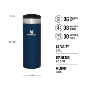 Stanley The Aerolight Transit 0.47 lt Royal Blue Metallic Termos Bardak