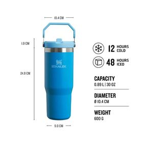 Stanley The Ice Flow Flip Straw Pipetli 0.89 lt Azure Termos Bardak