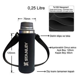 Stanley Trigger Action Neopren 250 ml Termos Kılıfı ve Omuz Askısı