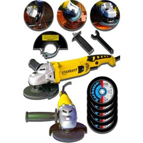 Stanrayf Alman 6800 W Çelik Şanzıman Bakır Sargı Demir Metal Kesme Taşlama Makinesi